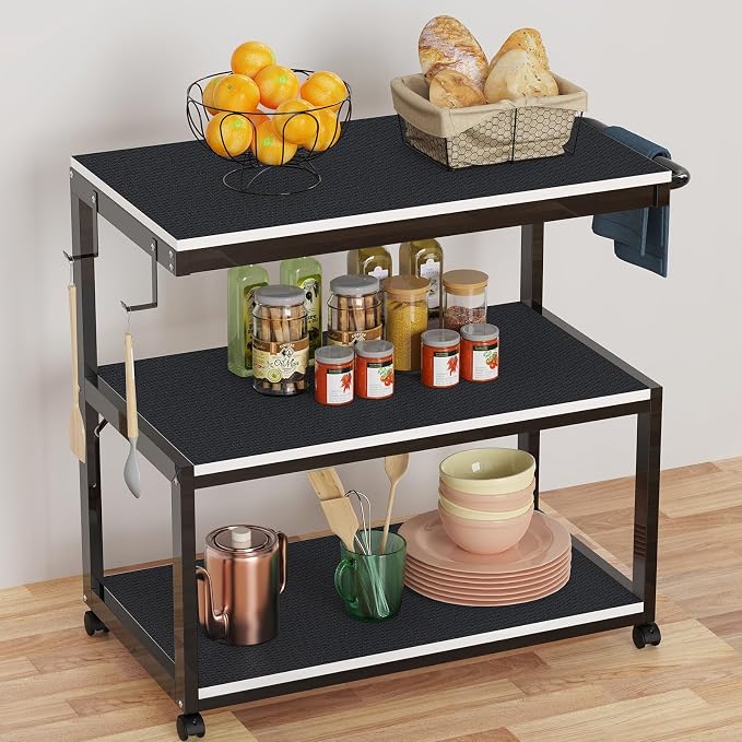 Shelf Liners for Kitchen Cabinets, Drawer, Fridge Liner Black 23.6"× 393.7" - Image 5