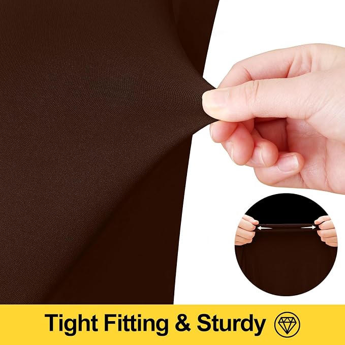 Smiry Spandex Elastic Fitted Table Cloth Skirt for 6FT Rectangle Table - Image 3