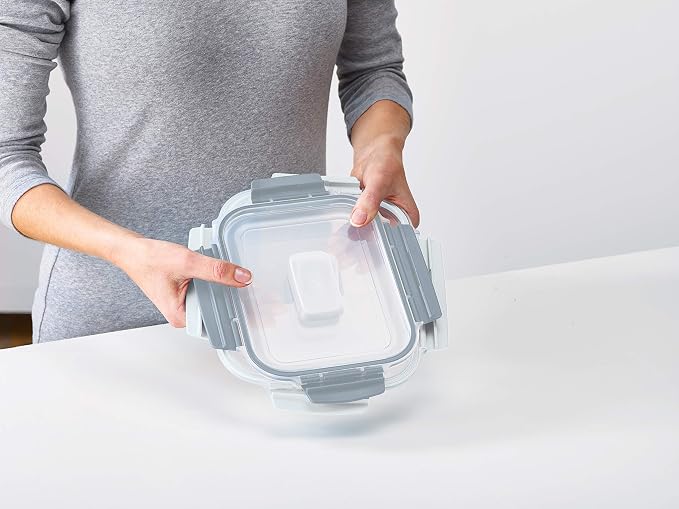 Joseph Joseph Nest Lock Plastic BPA Free Food Storage Container Set with Lockable Airtight Leakproof Lids, 10-Piece, Sky - Image 5