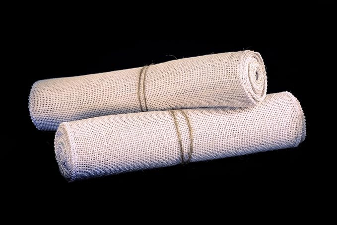 MDS® Pack of 25 Natural Burlap Table Runner, 12 x 108 Inch, Jute Rustic Farmhouse Boho Table Decor for Wedding Reception, Dining Table, Bridal Shower, Baby Shower & Party Decorations - Beige - Image 4