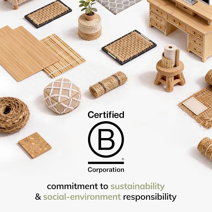Anji Mountain Wooden Paper Towel Holder with Metal Holder, Holder Stand for Kitchen Roll Organizer & Kitchen Dining Table Home Décor, Countertop Fits Jumbo & Mega Rolls - Whitewash/Nickel, Fluted - Image 9