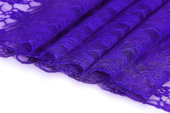 MDS Pack of 25 Wedding 12 x 108 inches Lace Table Runner for Wedding, Decorations for Birthday Parties, Banquets, Graduations, Engagements, and Runners fit Rectangle, Round Table- Royal Blue - Image 3