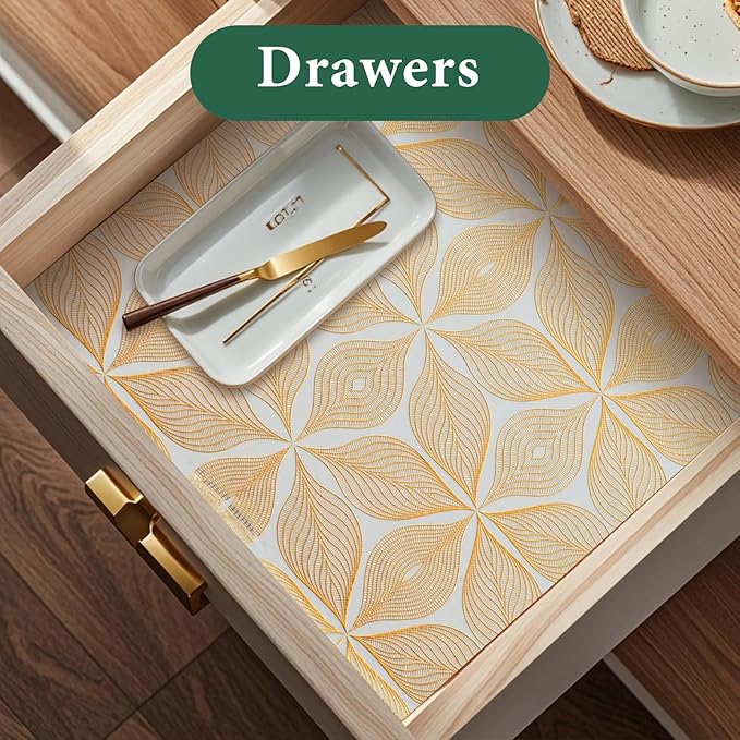 3D Drawer and Shelf Liner for Kitchen Cabinet: 17 in X 20 Ft Waterproof - Image 2