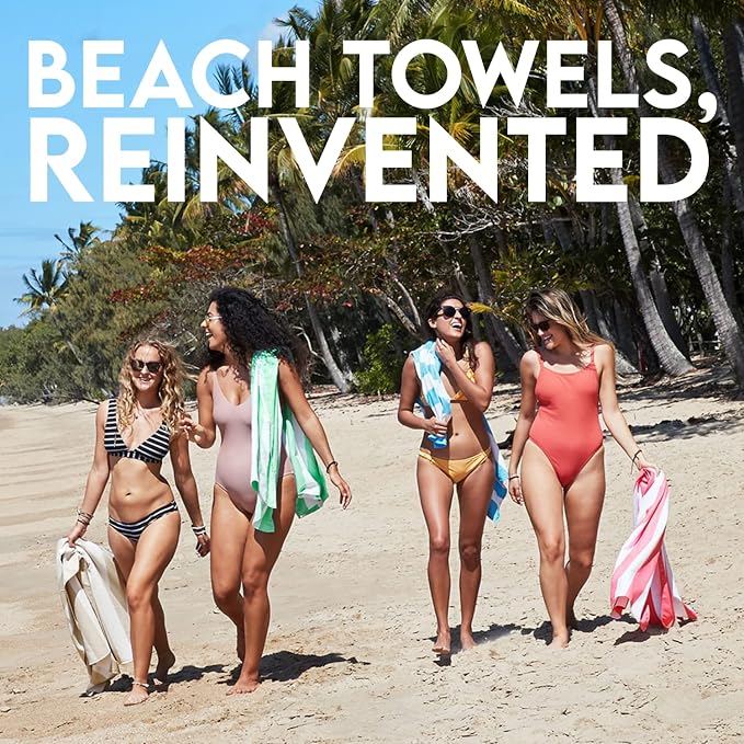 Dock & Bay Beach Towel - Quick Dry, Sand Free - Compact, Lightweight - 100% Recycled - Includes Bag - Cabana Light - Goa Grey - Large (160x90cm, 63x35) - Image 6