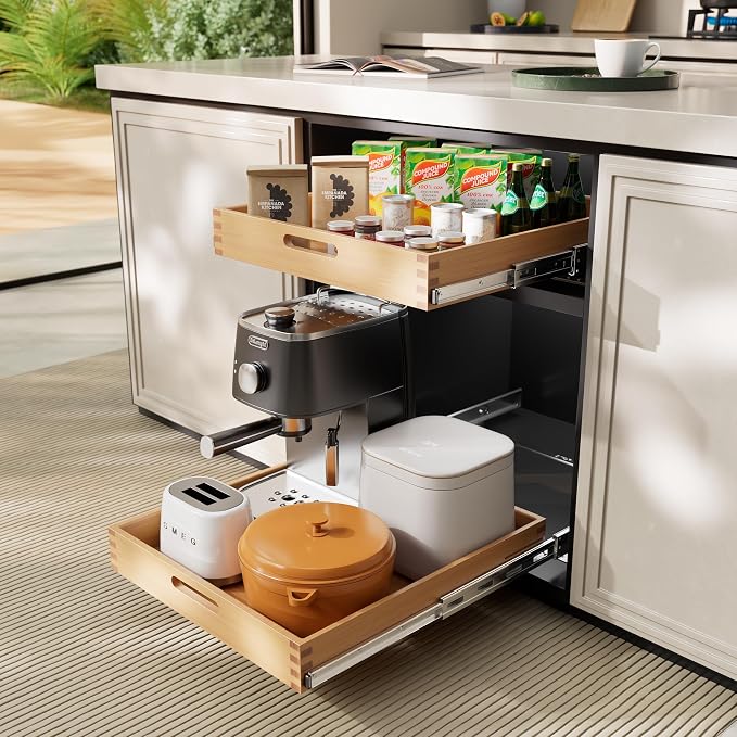 Pull Out Drawers for Cabinets 18"W x 21"D, Farmeless&Farme Cabinet - Image 4