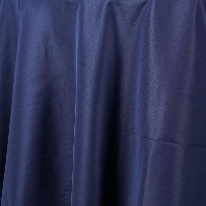 Balsa Circle 10 pcs 108 inch Navy Blue Round Washable Polyester Easy-Care Tablecloth for Indoor and Outdoor Bridal Shower Wedding Table Buffet Table Parties Events Kitchen Dining - Image 3
