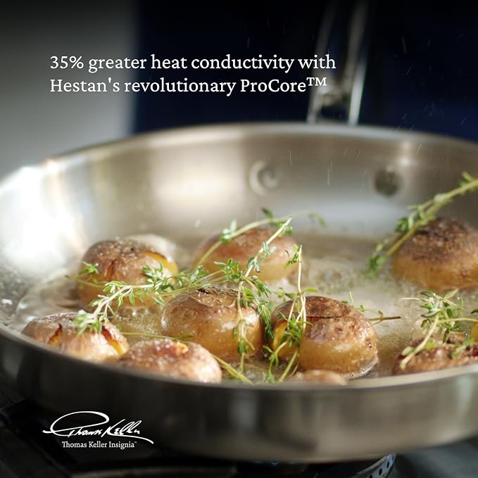 Thomas Keller Insignia by Hestan - Stainless Steel 7 Piece Cookware Set, Induction Cooktop Compatible - Image 3
