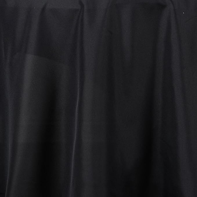 Balsa Circle 6 pcs 108 inch Black Round Polyester Tablecloths Fabric Table Cover Linens for Wedding Party Banquet Reception Events Kitchen Dining - Image 3