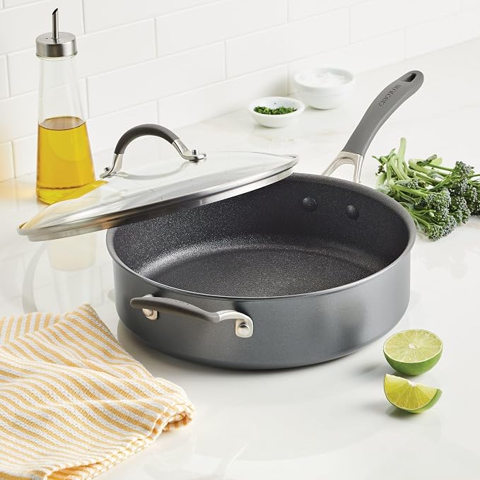 Circulon A1 Series Nonstick Induction Sauté Pan with Lid, 5-Quart, Graphite - Image 2