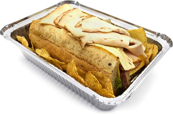 (480 Pack) Premium 2.5-LB Takeout Pans with Lids - 8.6" x 6.1" x 2" l Heavy Duty Disposable Aluminum Foil for Catering Party Meal Prep Freezer Drip Pans BBQ Potluck Holidays - Image 2
