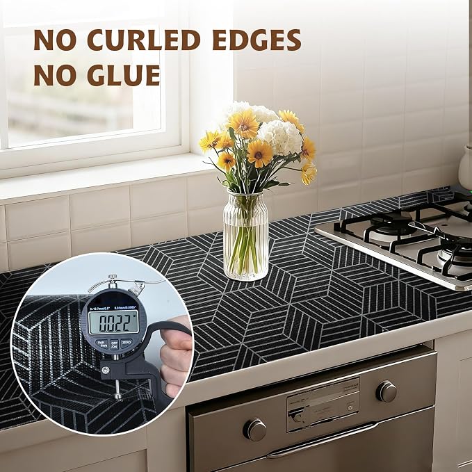 Shelf Liners for Kitchen Cabinets 12in x 20FT, Non Adhesive Cabinet Liner - Image 8