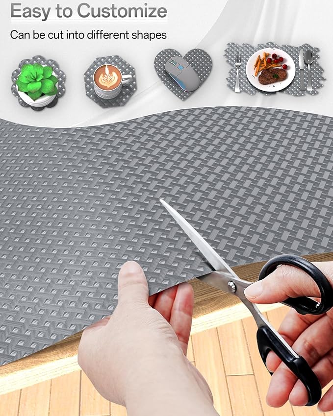 GTJ Shelf and Drawer Liner for Kitchen Cabinet Non-Adhesive Non Slip - Image 6