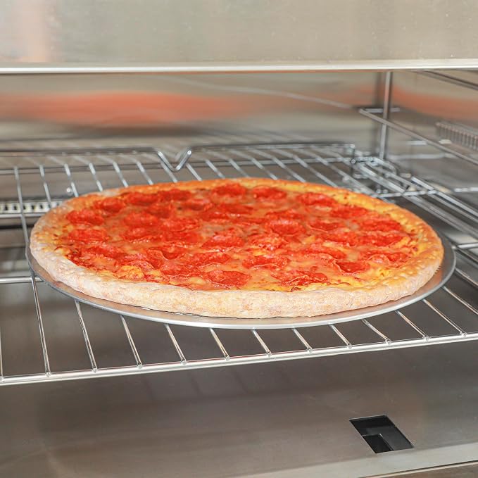 Restaurantware 14 Inch Aluminum Pizza Screen Pack of 72 Mesh Baking Tool For Crispy Crust, Lightweight Stackable Seamless Rim Rust-Resistant Baking Screen, Reusable for Pizzerias, Home Oven Use - Image 7