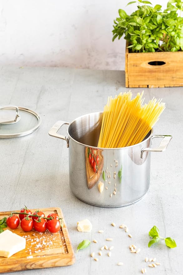 BRA COOKWARE Signature Stainless Steel Stock Pot w/Lid | 9.5 Inches 9 Qt - Image 2