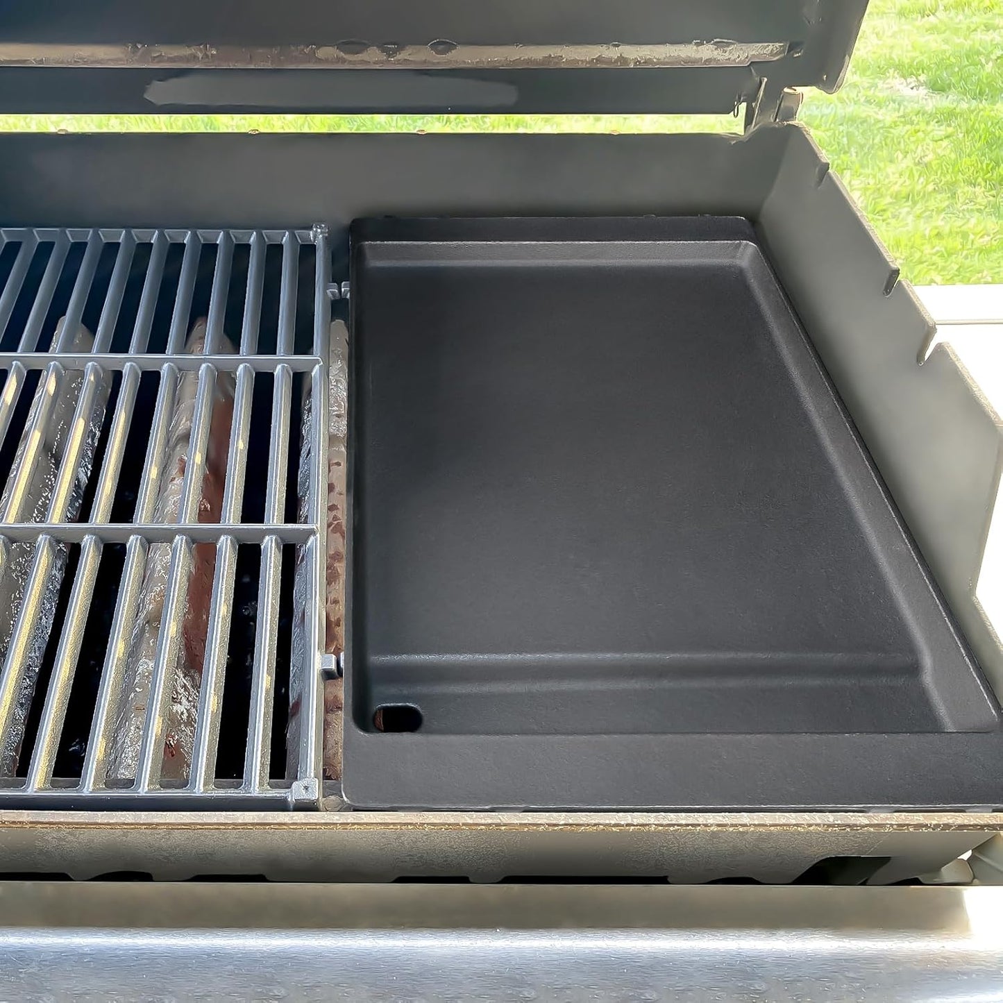 QuliMetal 7566 Cast Iron Griddle for Weber Genesis 300 Series - Heavy-Duty Grill Parts for Weber Genesis E-310, E-320, E-330, S-310, S-320, S-330 Gas Grills, Perfect for Versatile Cooking