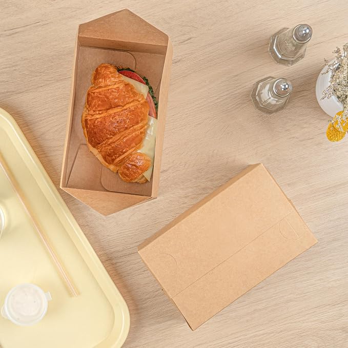 Restaurantware Takeout Container With Fast Top 400 Count 47 Ounce Paper Spill-Resistant Food Box Greaseproof Lunch Box Durable Kraft Rectangular 7.01 x 4.49 x 2.76 Inch Kraft Box - Image 10