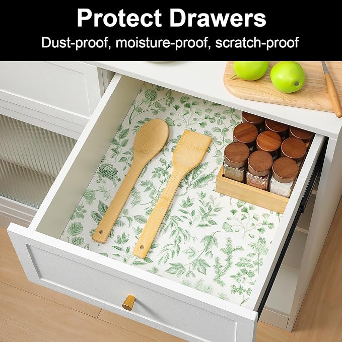 Cooyes Shelf and Drawer Liners for Kitchen Cabinets, Non Adhesive Liner - Image 2
