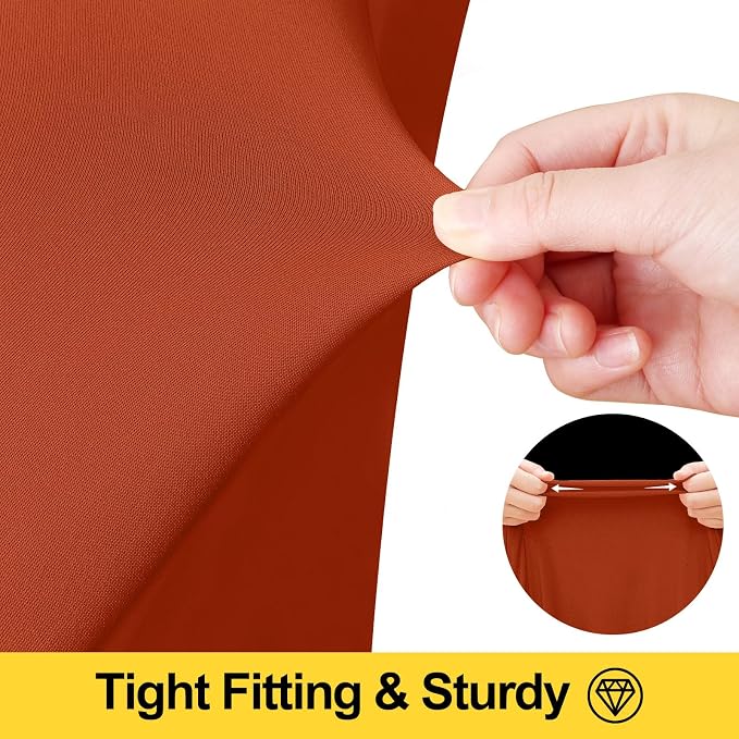 Smiry Spandex Elastic Fitted Table Cloth Skirt for 3FT Square Table - Image 5