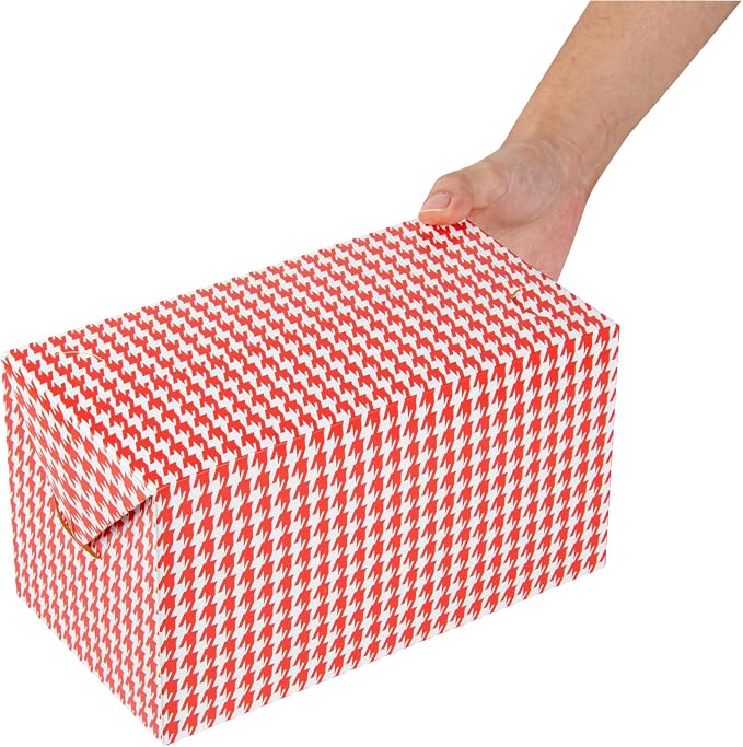 Restaurantware Takeout Lunch Box 400 Count 80 Ounces Spill-Resistant Chicken Box Freezer-Safe Greaseproof Paper Red - Image 8