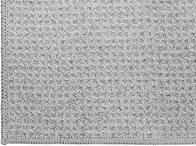 Kitchen Towels - Bulk Microfiber Waffle Weave Towels | 16 x 16 in. (198 Count) | Absorbent, No Lint, Thick, Reusable, Commercial, Soft, Hand, Tea, Bar, Sublimation Blank, Polyester Cloths | Gray - Image 4