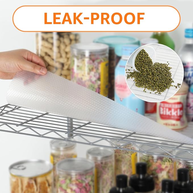 PABUSIOR Shelf Liner for Wire Shelving: Clear 1.2mm Thick Leakproof - Image 3