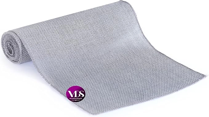 VDS Pack of 15, Burlap Table Runner 100% Natural Jute Rustic Hessian Table Cloth Centrepiece for Wedding Bridal Shower Birthday Event Party Banquet Table Decoration (Size 12X108 Inch)(Silver Grey) - Image 4