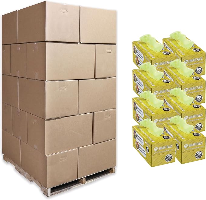 Arkwright Smart Rags Microfiber Cleaning Cloths, Pallet of 14400, Lint Free 180 GSM Reusable Towels for Auto, Office and Household Cleaning, 12 x 12 in, Yellow by Arkwright