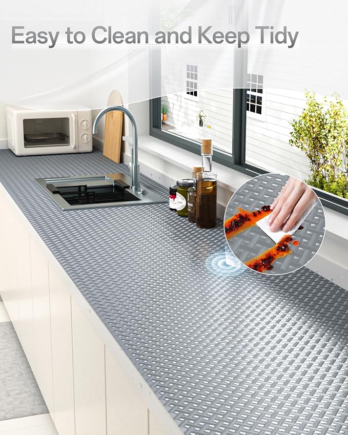 GTJ Shelf and Drawer Liner for Kitchen Cabinet Non-Adhesive Non Slip - Image 7