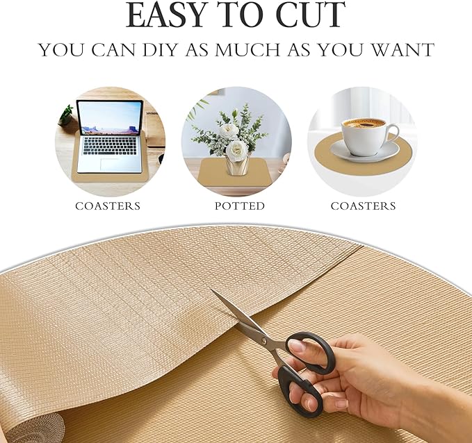 Beautysaid Shelf and Drawer Liner for Kitchen Cabinet Non Adhesive Non Slip - Image 6