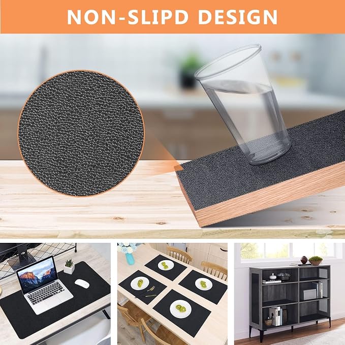 WochiTV Shelf Liner for Cabinets, Drawer 20 x 354 inches, Non Adhesive Non Slip Foam Mat for Kitchen, Pantry, Bathroom, Cupboard, Garage, Closet, Shelves, Drawer, Tool Box, Black - Image 3