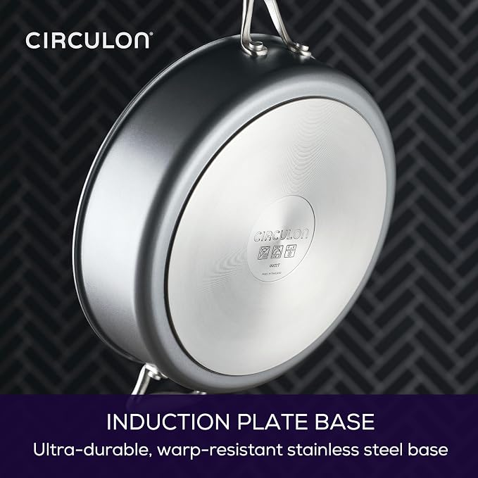 Circulon A1 Series Nonstick Induction Sauté Pan with Lid, 5-Quart, Graphite - Image 8