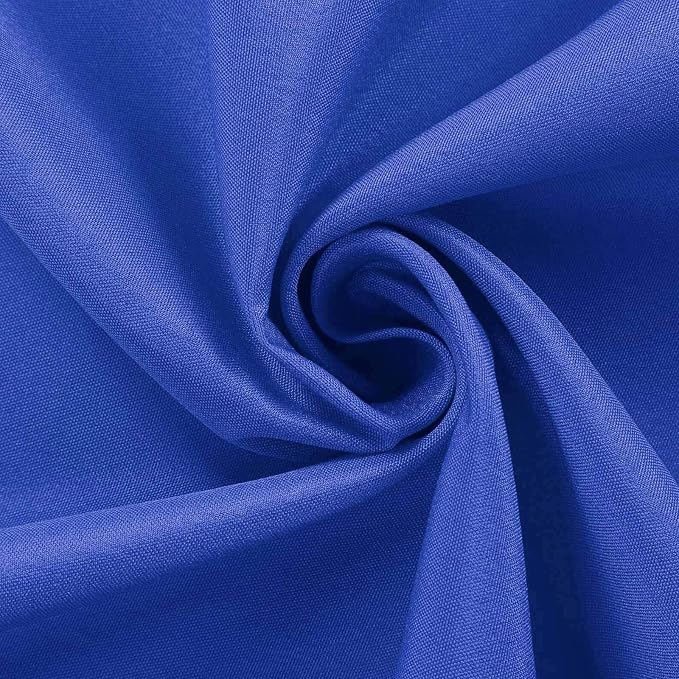 Balsa Circle 10 pcs 108 inch Royal Blue Round Washable Polyester Easy-Care Tablecloth for Indoor and Outdoor Bridal Shower Wedding Table Buffet Table Parties Events Kitchen Dining - Image 2