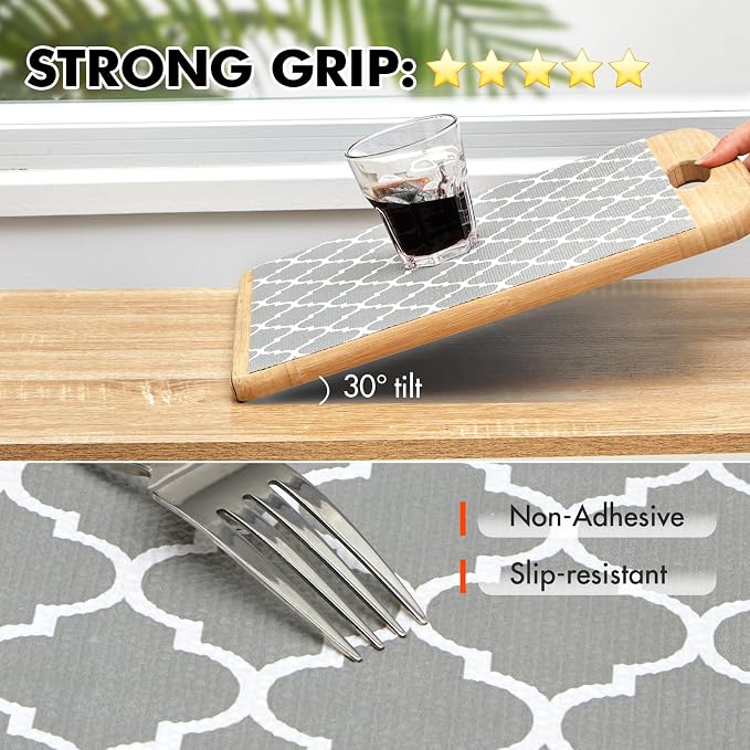 Viseeko Shelf and Drawer Liner for Kitchen Cabinet, 18in x 20ft - Image 2