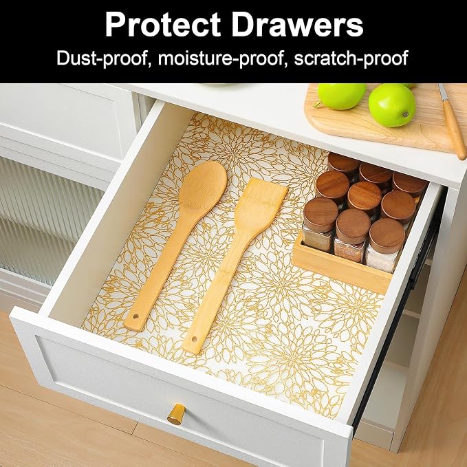 Cooyes Shelf and Drawer Liners for Kitchen Cabinets, Non Adhesive Liner - Image 3