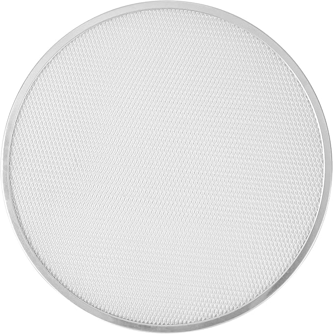 Restaurantware 17 Inch Aluminum Pizza Screen Pack of 72 Mesh Baking Tool For Crispy Crust, Lightweight Stackable Seamless Rim Rust-Resistant Baking Screen, Reusable for Pizzerias, Home Oven Use - Image 10