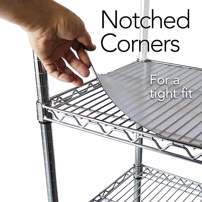 RESILIA Shelf Liner Set for Wire Shelving Rack – 5 Pack, 16 Inch Long x 36 Inch Wide, Clear Plastic Vinyl Covers for Kitchen, Pantry, & Garage Racks, Made in The USA - Image 6