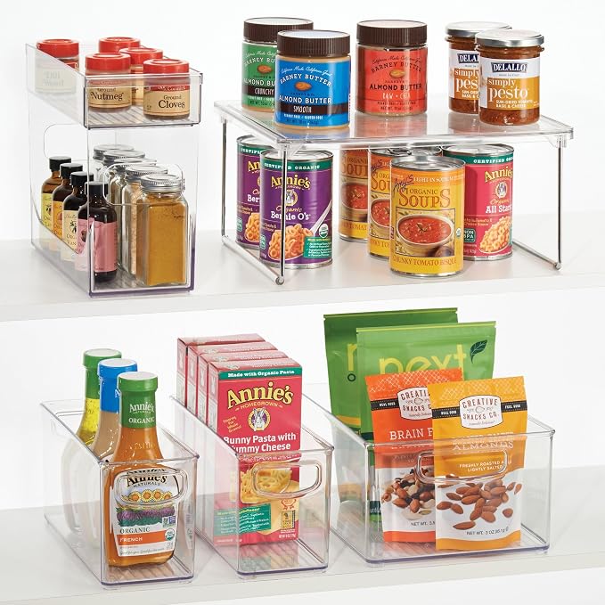 iDesign Stackable Storage Bin with Handles, Clear | Organize Pantry, Fridge, or Freezer, Made in USA - Image 6