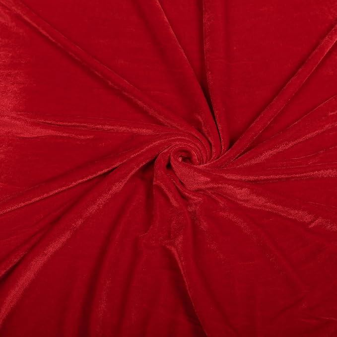 MDS® Pack of 25 | Red | Velvet Table Runner 20 x 120 Inches 10ft Long Luxurious Soft Romantic Wedding Runners for Party Reception Bridal Shower Birthday Banquets Dinner Table Decoration - Image 6