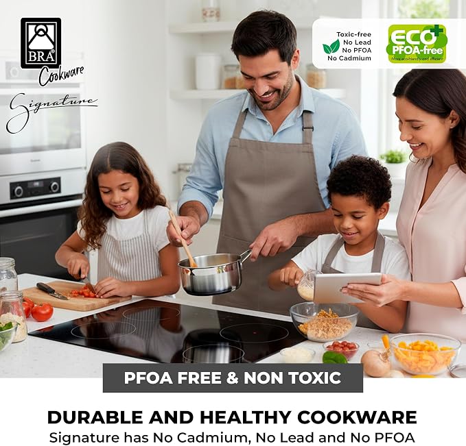 BRA COOKWARE Signature 12-Piece Cookware Set | Stainless Steel Pot&Pan Set - Image 6