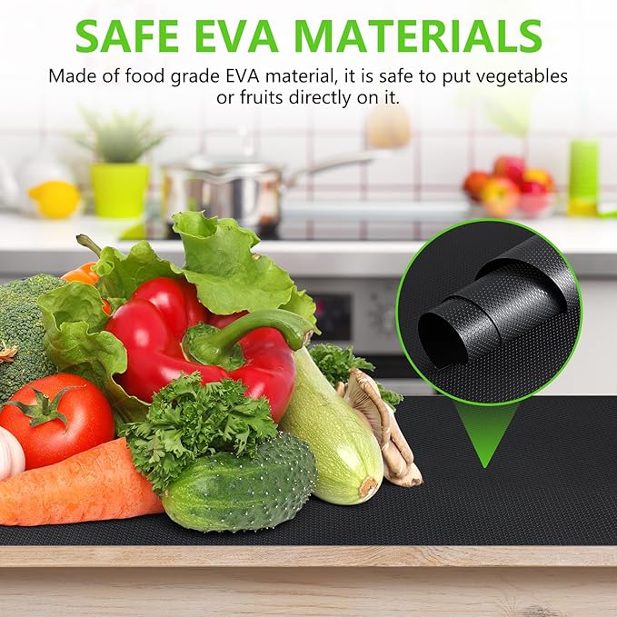 Shelf Liners for Kitchen Cabinets, Drawer, Fridge Liner Black 23.6"× 393.7" - Image 6