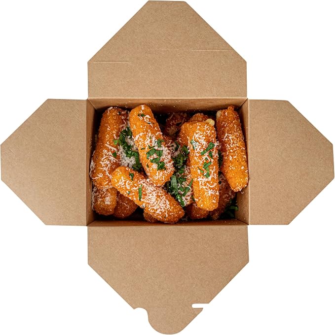 Restaurantware-Bio Tek 5.1 x 4.1 x 2.6 Inch Food Containers, 200 Durable Takeaway Boxes - Disposable, Sturdy, Camouflage Paper 30 Ounce Takeout Boxes, Rectangle, For Takeout And Delivery, Or Picnics - Image 12