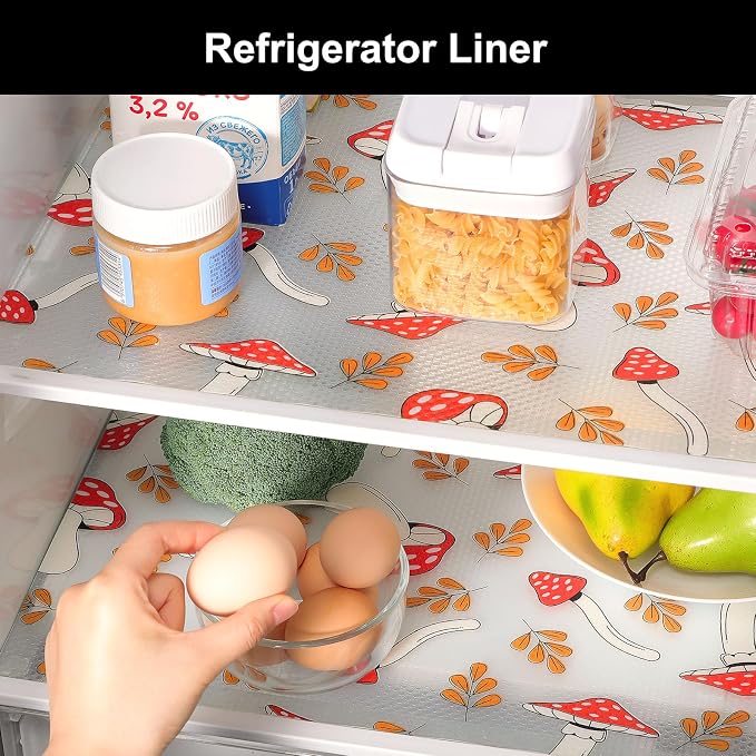 Cooyes Shelf Liner – Non-Slip Cabinet & Drawer Liner for Kitchen – Non-Adhesive Waterproof Shelf Paper with Modern Pattern – Durable EVA Cabinet Mat – Easy to Cut (Burgundy,23.6" W x 360" L) - Image 8