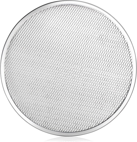 New Star Foodservice Restaurant-Grade Aluminum Pizza Baking Screen, Seamless (14-Inch (Pack of 6))