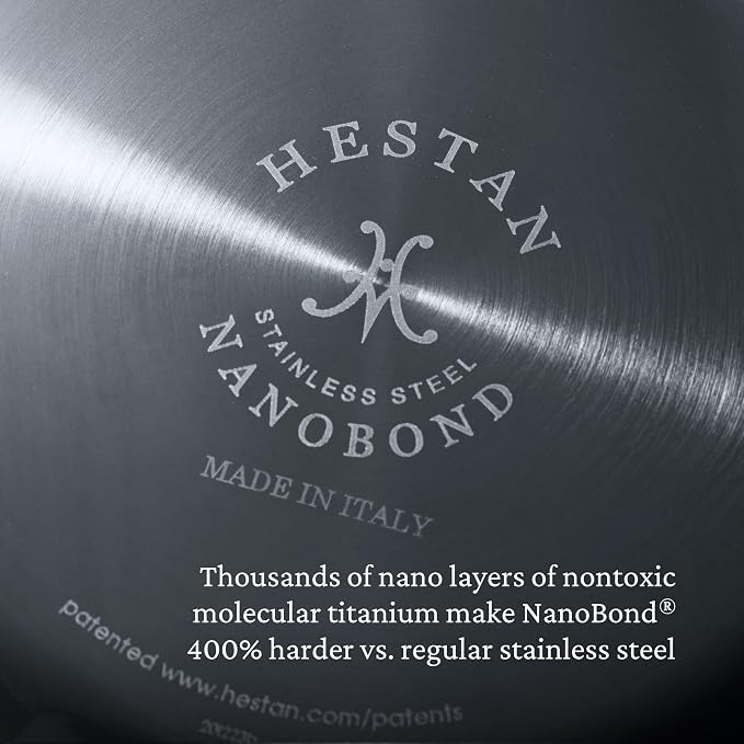 Hestan - NanoBond Collection - Stainless Steel Titanium Sauté Pan, Induction Cooktop Compatible, 5 Quart - Image 9