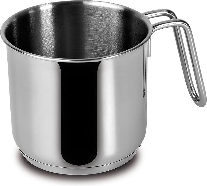 Lagostina Every Stainless Steel Cookware Set, 7-Piece Set, Two-Handle Saucepan 18 cm, Deep Casserole 22 cm, Milk Pan 12 cm, Deep Casserole 14 cm Long Handle and Lids 14.18 and 22 cm - Image 9