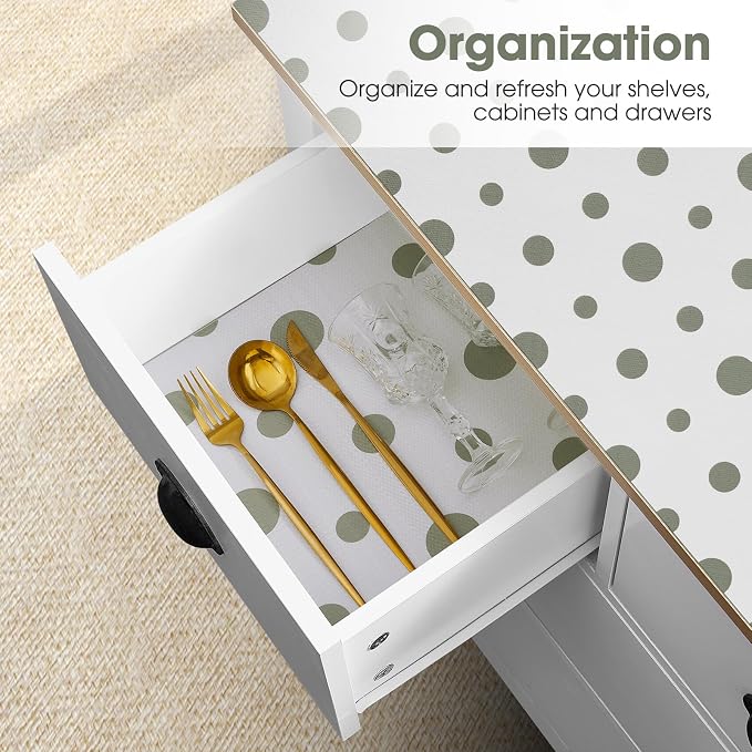 Beautysaid Shelf and Drawer Liner for Kitchen Cabinet Non Adhesive Non Slip - Image 6