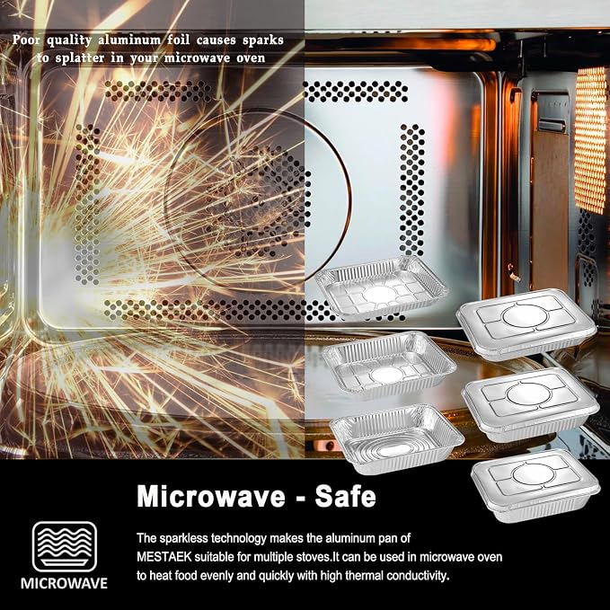 Half Size Shallow Steam Table Pans, No Lids, 40 Pack - Image 7