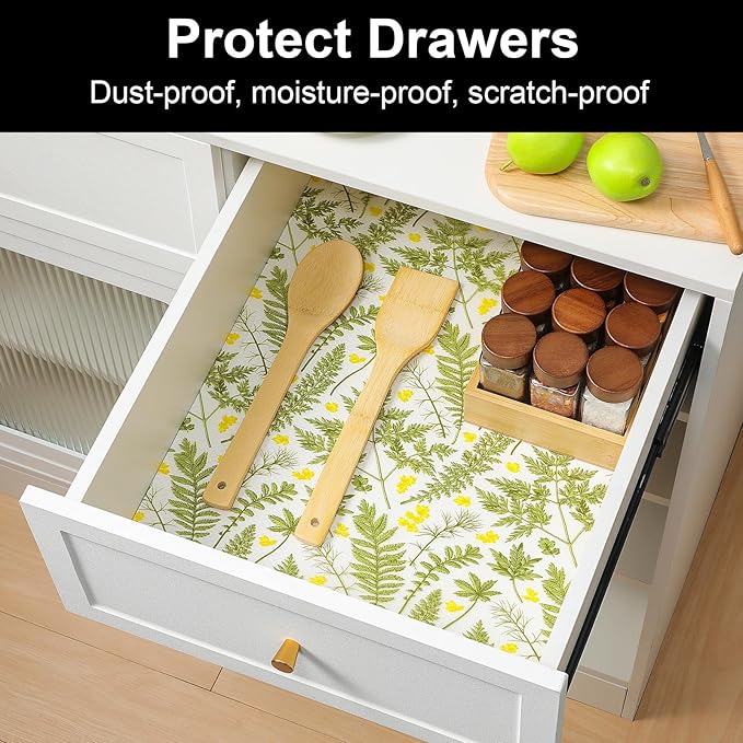 Cooyes Shelf Liner Drawer Liners, Shelf Liners for Kitchen Cabinets - Image 2