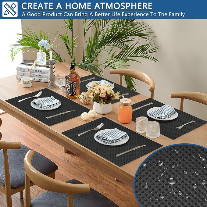 Self Adhesive Shelf Liner, 11.8"W x 157.5"L Contact Paper for Cabinet Black - Image 6