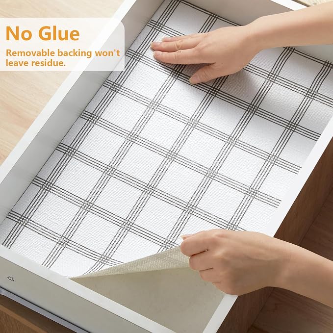 Viseeko Shelf and Drawer Liner for Kitchen Cabinet, 12in x 30ft - Image 7